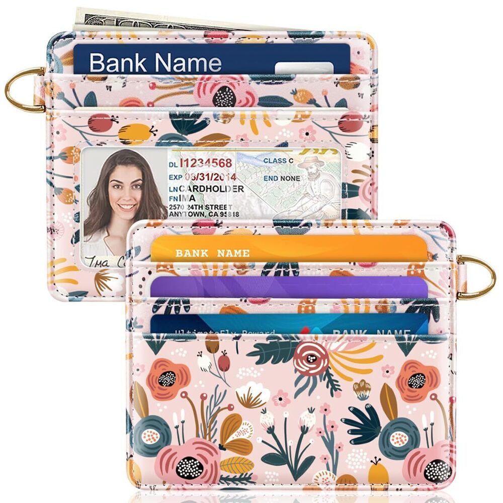 4542 Slim Minimalist Front Pocket RFID Blocking Credit Card Holder Small